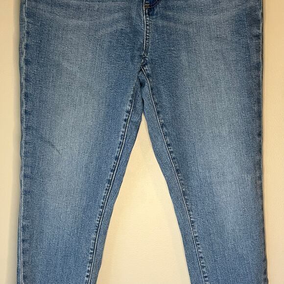 Loft Light Wash High Rise Skinny Ankle Jean Size 6 - Picture 9 of 14